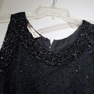 Vintage sleeveless beaded dress